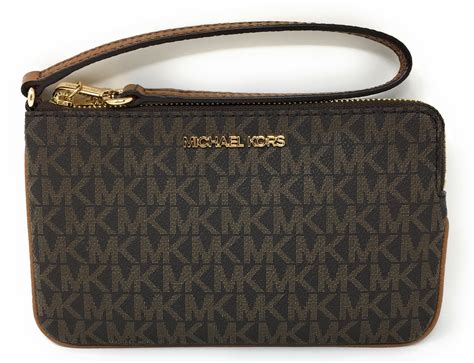 brown leather michael kors clutch bag|Michael Kors wristlet outlet.